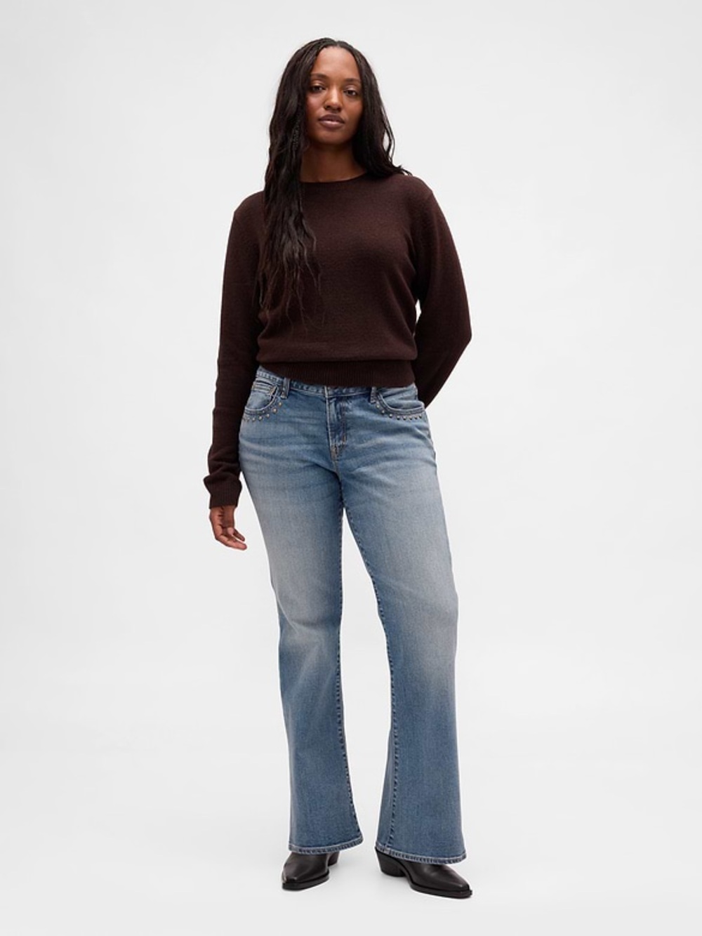 NWT GAP Long And Lean Low Rise Boot Cut Jeans Size 14 Tall Y2K Inspired